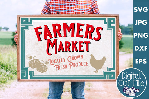 Vintage Farmhouse Home Sign | Farmers Market Wall Art Svg SVG Crafty Mama Studios 