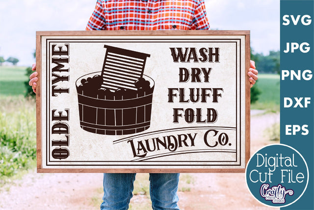 Vintage Farmhouse Home Sign | Laundry Company Wall Art Svg SVG Crafty Mama Studios 