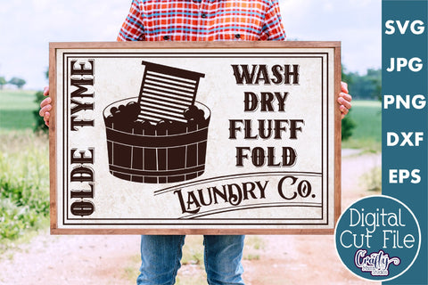 Vintage Farmhouse Home Sign | Laundry Company Wall Art Svg SVG Crafty Mama Studios 