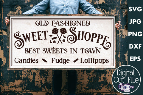 Vintage Farmhouse Home Sign | Sweet Shop Wall Art Svg SVG Crafty Mama Studios 