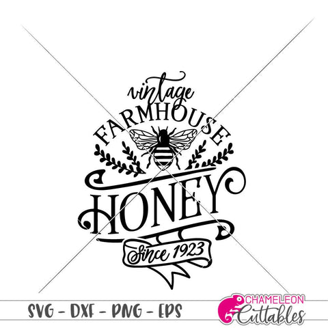 Vintage Farmhouse Honey design - kitchen - SVG SVG Chameleon Cuttables 