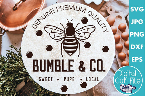 Vintage Farmhouse Round Sign Bundle #1 | Old Style Home Svg SVG Crafty Mama Studios 