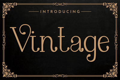Vintage Font Font Fox7 By Rattana 