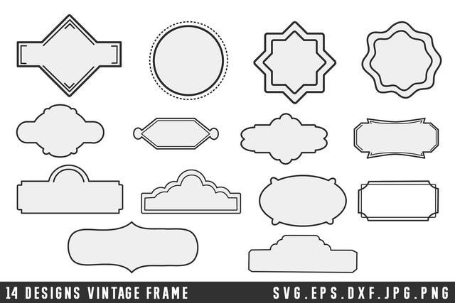 Vintage Frames SVG Bundle SVG dapiyupi store 