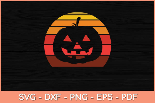 Vintage Halloween Pumpkin Funny Svg Design SVG artprintfile 
