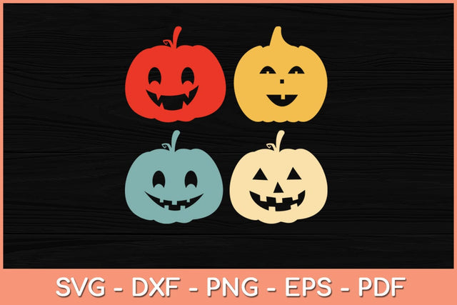 Vintage Halloween Pumpkin Svg Design SVG artprintfile 