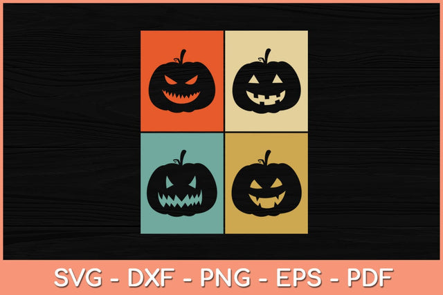 Vintage Halloween Pumpkin Svg Design SVG artprintfile 