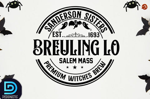 Vintage Halloween Sign Bundle SVG DESIGNISTIC 