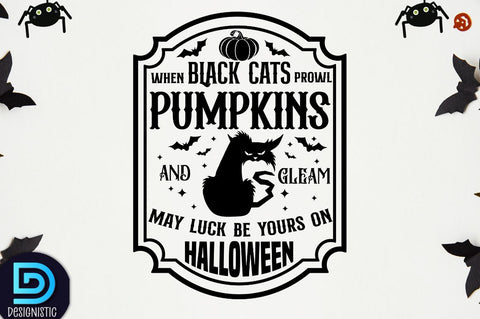 Vintage Halloween Sign Bundle SVG DESIGNISTIC 