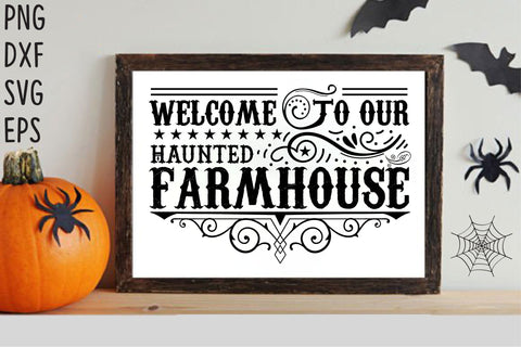 Vintage Halloween Sign SVG Bundle SVG Rupkotha 