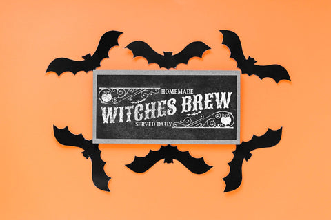 Vintage Halloween Sign SVG | Witches Brew SVG SVG CraftLabSVG 