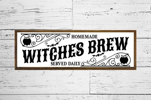 Vintage Halloween Sign SVG | Witches Brew SVG SVG CraftLabSVG 