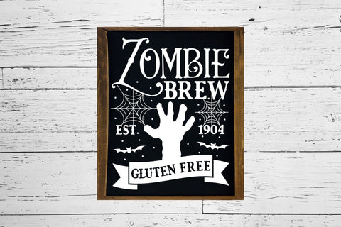 Vintage Halloween Sign SVG - Zombie Brew SVG SVG CraftLabSVG 