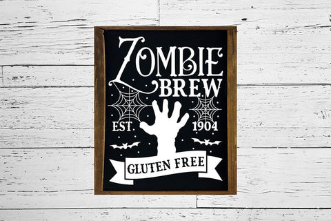 Vintage Halloween Sign SVG - Zombie Brew SVG SVG CraftLabSVG 