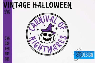 Vintage Halloween SVG | Halloween Quotes SVG Fly Design 