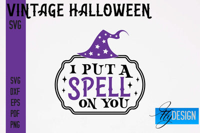 Vintage Halloween SVG | Halloween Quotes SVG Fly Design 