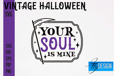 Vintage Halloween SVG | Halloween Quotes SVG Fly Design 