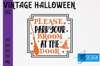 Vintage Halloween SVG | Halloween Quotes SVG Fly Design 