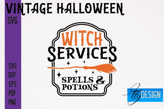 Vintage Halloween SVG | Halloween Quotes SVG Fly Design 