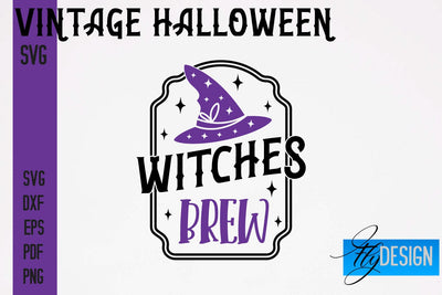 Vintage Halloween SVG | Halloween Quotes SVG Fly Design 