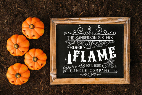 Vintage Halloween SVG | The Sanderson Sisters Black Flame SVG CraftLabSVG 