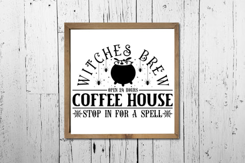 Vintage Halloween SVG - Witch's Brew Coffee House SVG CraftLabSVG 