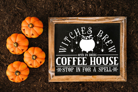 Vintage Halloween SVG - Witch's Brew Coffee House SVG CraftLabSVG 