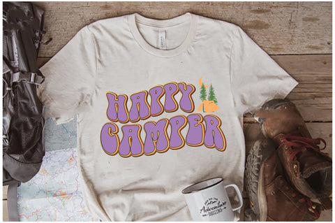 Vintage Happy Camper Sublimation Sublimation Jagonath Roy 