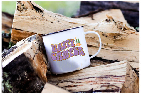 Vintage Happy Camper Sublimation Sublimation Jagonath Roy 