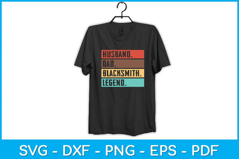 Vintage Husband Dad Blacksmith Funny Father's Day Svg Cutting File SVG artprintfile 