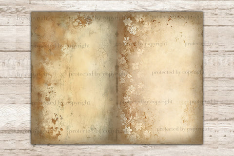 Parchment Texture Sheets - Floral 10