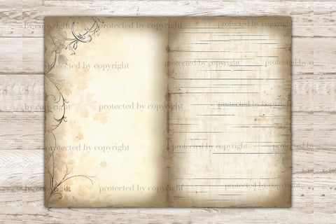 Layered Printable journal pages