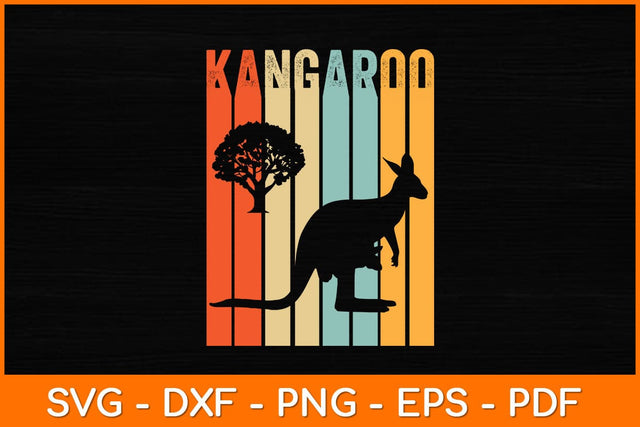 Vintage Kangaroo Lover Svg Design SVG artprintfile 