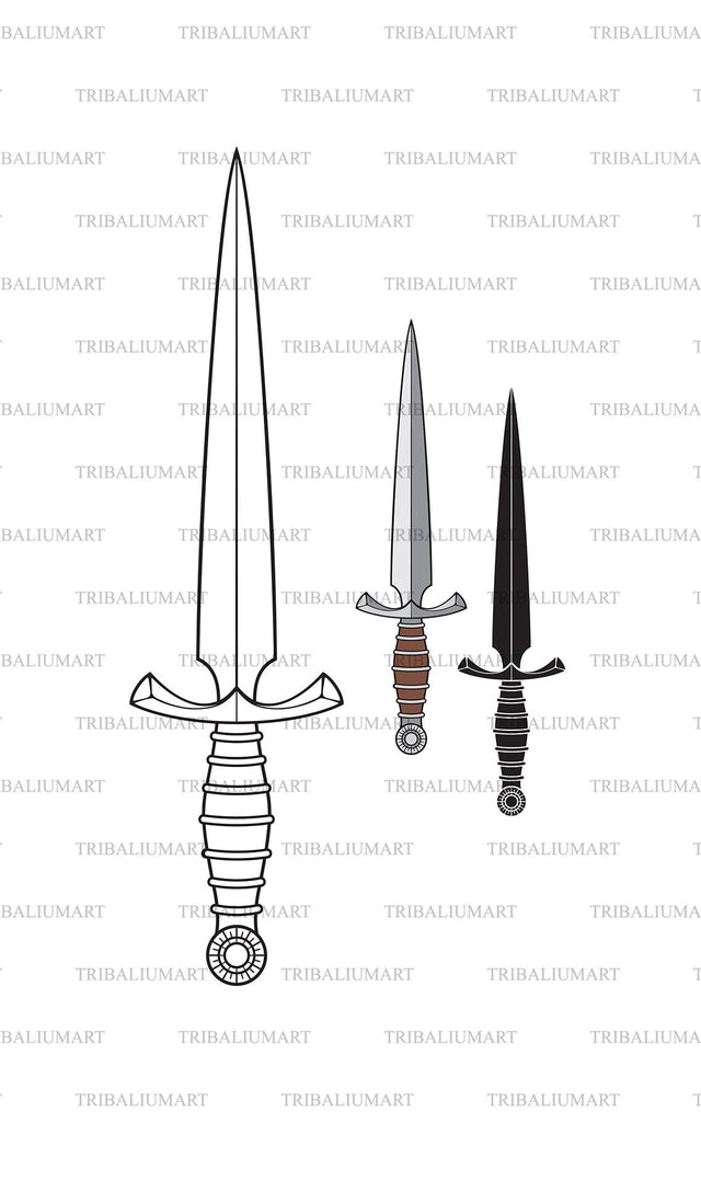 Vintage knife SVG TribaliumArtSF 