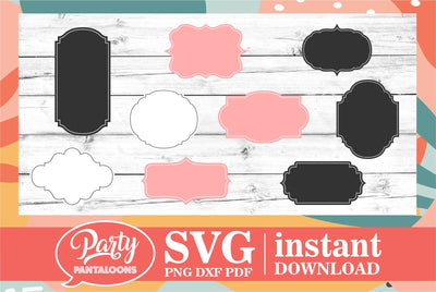 VINTAGE LABELS | pretty vintage labels SVG SVG Partypantaloons 