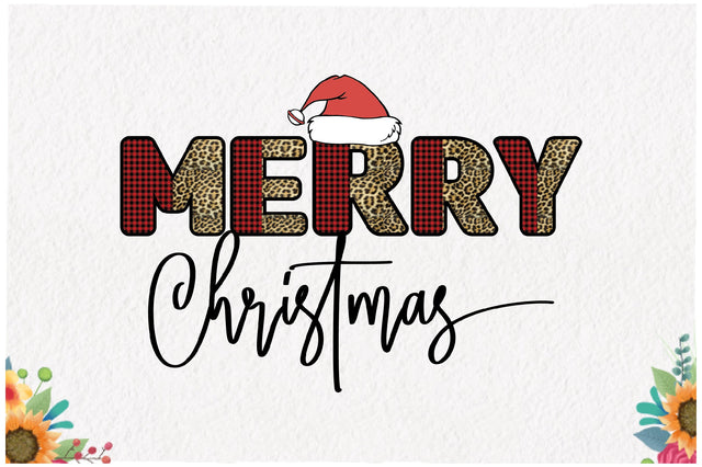 Vintage Leopard Merry Christmas Sublimation Sublimation Jagonath Roy 