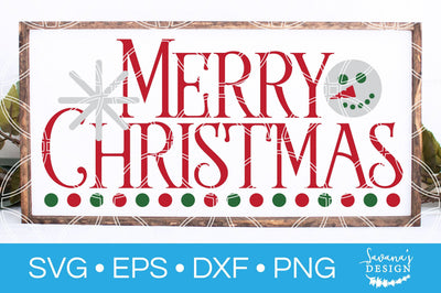 Vintage Merry Christmas SVG SVG SavanasDesign 