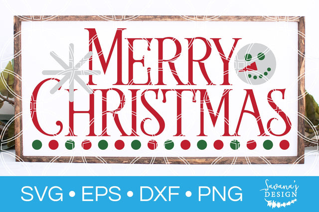 Vintage Merry Christmas SVG SVG SavanasDesign 