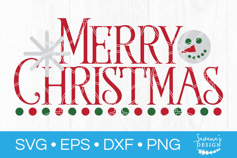 Vintage Merry Christmas SVG SVG SavanasDesign 