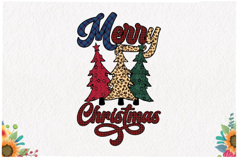 Vintage Merry Christmas Tree Sublimation Sublimation Jagonath Roy 