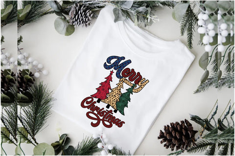 Vintage Merry Christmas Tree Sublimation Sublimation Jagonath Roy 