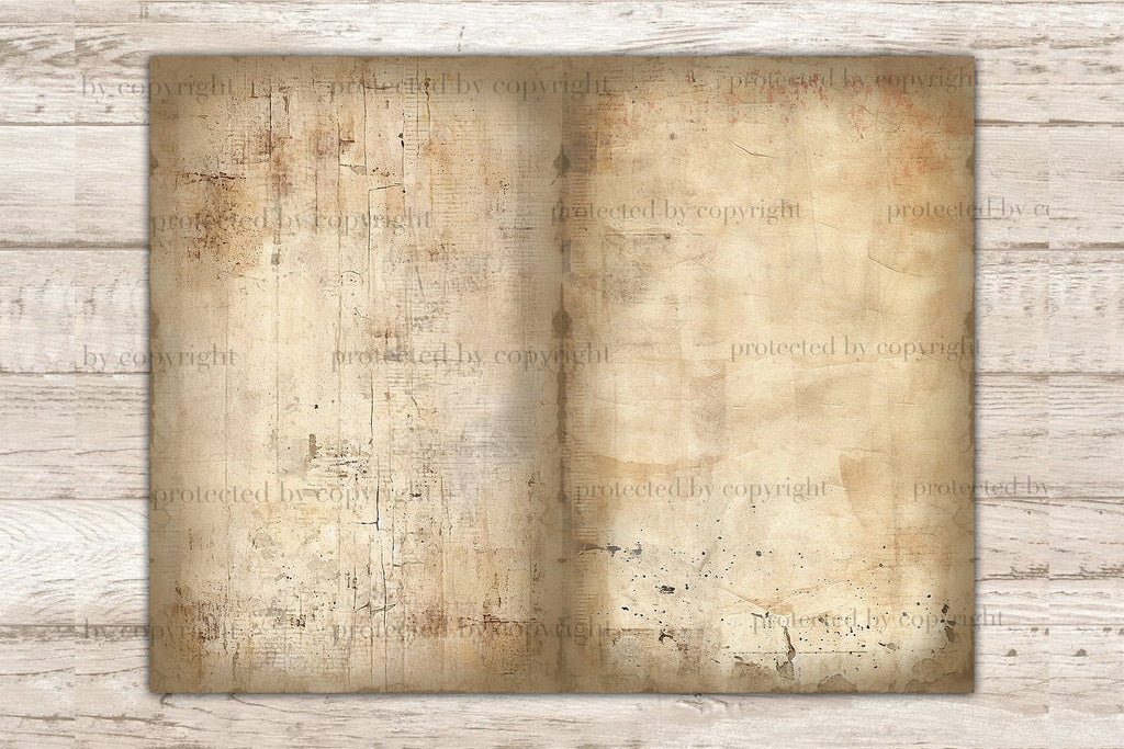 Vintage Newspaper Junk Journal | Digital Collage Sheet - So Fontsy