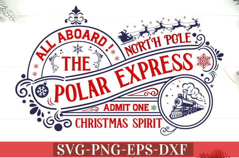 Vintage North Pole Sign SVG Bundle SVG DESIGNISTIC 