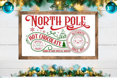 Vintage North Pole SVG Bundle SVG DESIGNISTIC 