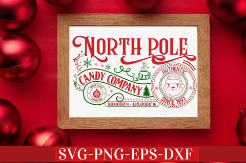 Vintage North Pole SVG Bundle SVG DESIGNISTIC 