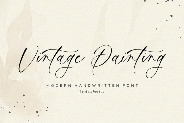 Vintage Painting Font Aestherica Studio 