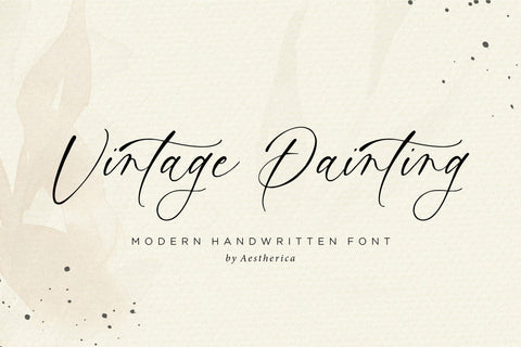 Vintage Painting Font Aestherica Studio 
