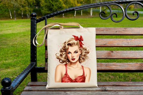 Vintage Pin-up Girl Sublimation Bundle Sublimation Regulrcrative 