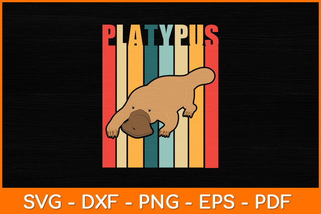 Vintage Platypus Retro Svg Design SVG artprintfile 