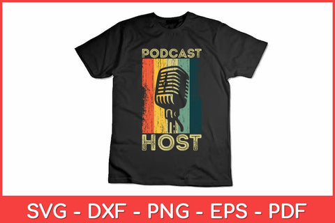 Vintage Podcast Hosting Svg Design SVG artprintfile 